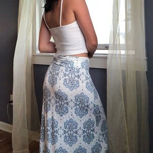 boho summer maxi skirt